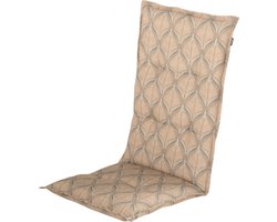 Hartman Vince Caramel - Tuinkussen - Universeel - Hoge Rug - 123x50cm - Tuinstoelkussen - Standenstoel kussen voor tuinstoel