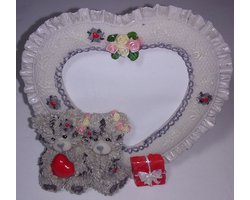 Hartvormig Fotolijstje - 2 beren