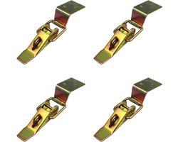 Hasp box lock set - RVS hasp voor kisten en kasten - 4 stuks