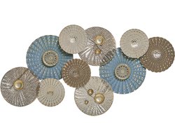 HASSIUM - Wanddecoratie - Blauw - Metaal
