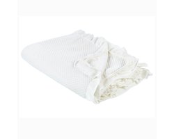 HATTON - Sprei - Gebroken wit - 220 x 200 cm - Katoen