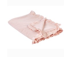 HATTON - Sprei - Pastelroze - 220 x 200 cm - Katoen