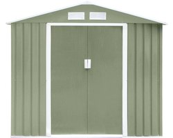 Hattoro S100 Tuinhuis - 213x117x185cm 3,6m³ Zadeldak - Groen