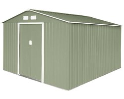Hattoro S300 Tuinhuis - 277x319x192cm 12,5m³ Zadeldak - Groen
