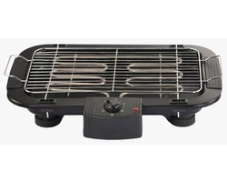 Hausberg HB-530NG Elektrische BBQ - Tafel BBQ met Uitneembare Grillplaat en Regelbare Thermostaat - 2000W - 48 x 35,5 cm - Zwart