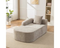 HAUSS SPOLE Sofa - Modulaire Zitbank - Zachte Comfortbank Met Kussen - Voor Woonkamer En Lounge - Chenille Grijs