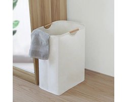 HAUSS SPOLE Wasmand-Inklapbaar Ontwerp - Laundry bag - Wassorteerder - Voor Badkamer & Slaapkamer-40×27×56 cm-Linnen-Beige
