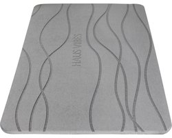 HausVibes Badmat + Gratis zeephouder, Super Snel Drogend Mat, Stenen badmat, douchemat, absorberende badmat, badmat antislip, luxe badmat, diatomite badmat, Donkergrijs patroon 60x40cm