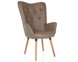 HAVENIO I - Gestoffeerde fauteuil Bruin