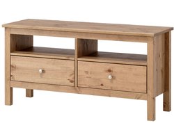Havuun Vesa TV-meubel - grenen - 110 cm breed - 2 lades & open vak - houtkleur – Scandinavisch design