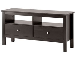 Havuun Vesa TV-meubel - grenen - 110 cm breed - 2 lades & open vak - zwart - Scandinavisch design