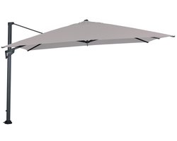 Hawaii King pole parasol - 400x400 cm - carbon black - zand