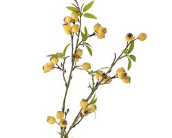 Hawthorn Branch, Yellow, Artificial Flowers