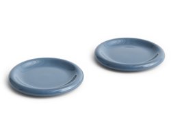 Hay Barro ontbijtbord Ø18 set van 2 Dark Blue