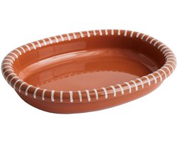 Hay Barro serveerschaal large Natural with stripes