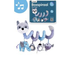 HAYALI®Boxspiraal Speelgoed Baby 0 Jaar voor Babybox/Kinderwagen - Autostoelspeeltje Jongen & Meisje - Activiteitenspiraal Knuffel