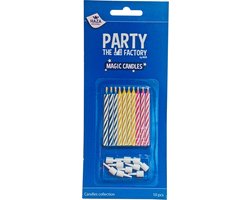 Haza Original Magische Verjaardagskaarsjes - Multicolor 10 Stuks - vanaf 4 jaar