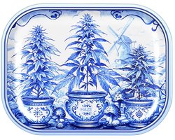 Haze Holland Metal Rolling Tray Small - DELFT GROEN