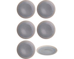 Hazel & Bos Juntos Granulado Pastel dinerbord - bordenset 6 persoons - serviesset - 27 cm - porselein