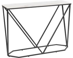 HAZEN - Sidetable - Wit/Zwart - MDF
