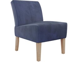 Hazen|Loungestoel in Marineblauwe Stof