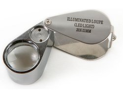 HBM Zakloupe met LED verlichting 20x vergroting