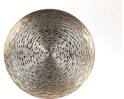 HBX natural living Onderbord kunststof Ø33xh2cm goud