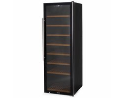 HCB® - Professionele luxe Wijnkoelkast voor 192 flessen - Wijnklimaatkast met houten lades - Vrijstaand wijn koelkast - Klimaatkast - Wijnkast - Wijnfrigo koeler - 87 kg - Frigo - 6821