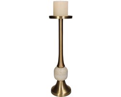 HD Collection Kaarsenhouder Aluminium Goud 11x11x39.5cm