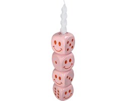 HD Collection Kaarsenhouder Die Polyresin 7.5x7.5x29.5cm