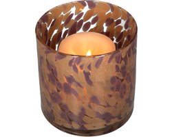 HD Collection Kaarsenhouder Multi Glas 12x12x12cm