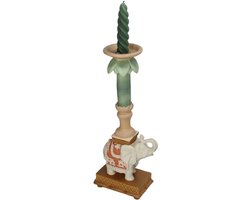 HD Collection Kaarsenhouder Olifant Polyresin 14.7x7.8x34.6cm