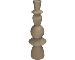 HD Collection Kaarsenhouder Polyhars Zand 11,1x11,1x35,9cm