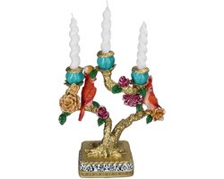 HD Collection Kaarshouder Vogels Polyresin Multi 29,5x11,5x36cm