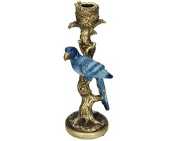 HD Collection Kandelaar Vogel Polyresin 11x9x26cm