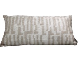 HD Collection Kussen Strepen Naturel 35x70x3cm