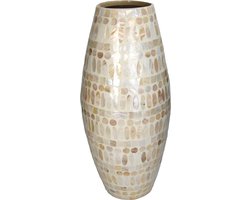 HD Collection Vaas Capiz Ivoor 20x20x45cm