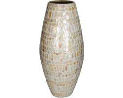 HD Collection Vaas Capiz Ivoor 22x22x50cm