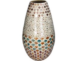 HD Collection Vaas Capiz Multi 24x24x44cm