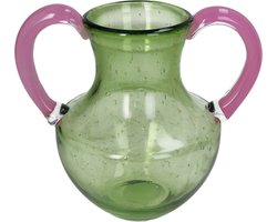 HD Collection Vaas Glas Groen 21x16x21cm