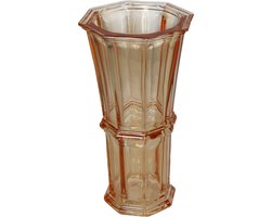 HD Collection Vaas Glas Oranje 12,5x12,5x23cm
