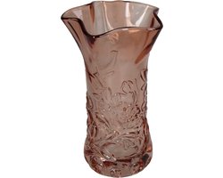 HD Collection Vaas Glas Oranje 13,5x13,5x23cm