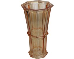 HD Collection Vaas Glas Oranje 15x15x28cm