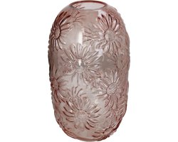 HD Collection Vaas Glas Oranje 19x19x33,5cm