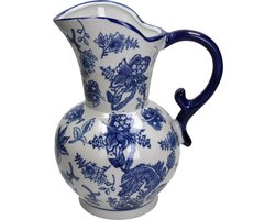 HD Collection Vaas Porselein Blauw 20,5x19x30,5cm