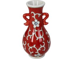 HD Collection Vaas Porselein Rood 8x8x15,5cm