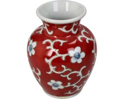 HD Collection Vaas Porselein Rood 9,5x9,5x12cm