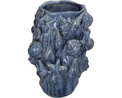 HD Collection Vaas Schelp Aardewerk 18,5x18,5x28cm