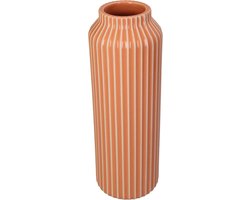 HD Collection Vaas Stoneware Oranje 9,5x9,5x26cm
