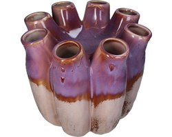HD Collection Vaas stoneware Paars 29x29x28cm